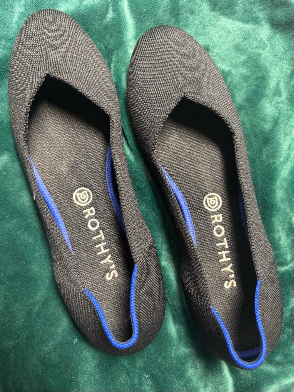 Rothy's Black Knit Flats size 11